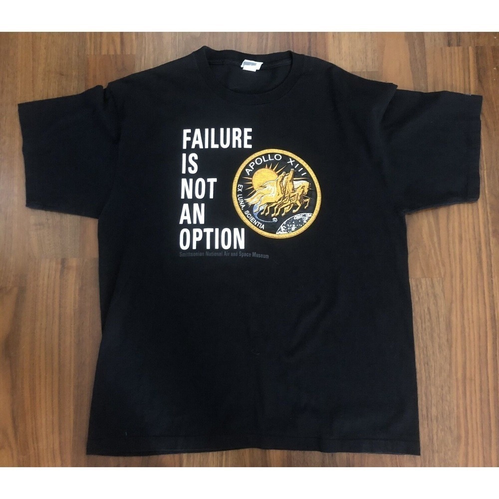 Smithsonian Apollo 13 Xiii T Shirt Failure Is Not An Option Shirt
